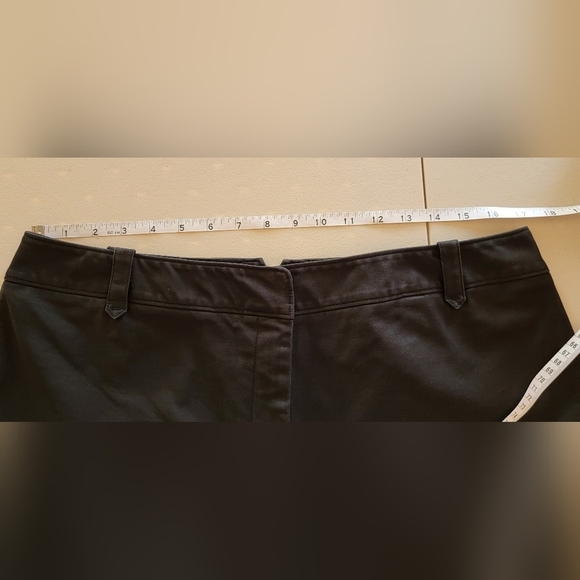 ANN TAYLOR Black Cotton Wide Leg‎ Pants Women's 14 EUC - Picture 7 of 10